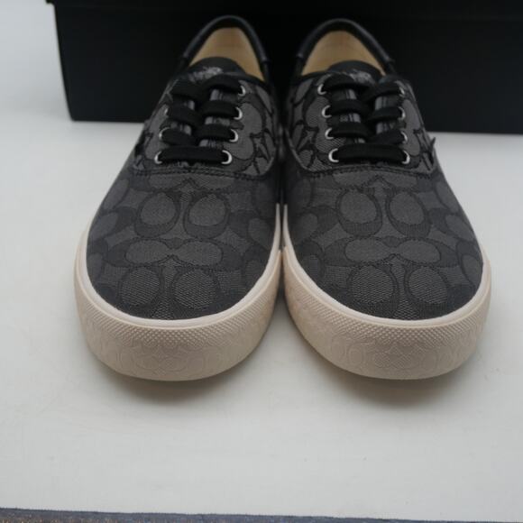 NEW Coach Women's 8.5 Citysole Skate Sneakers Shoes Charcoal Black Leather - Picture 10 of 14